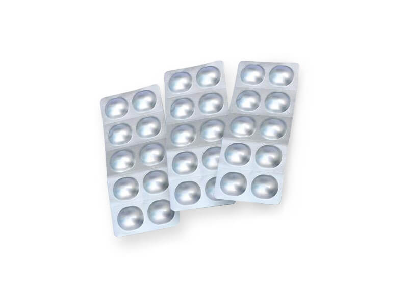 Lámina desecante en Blister